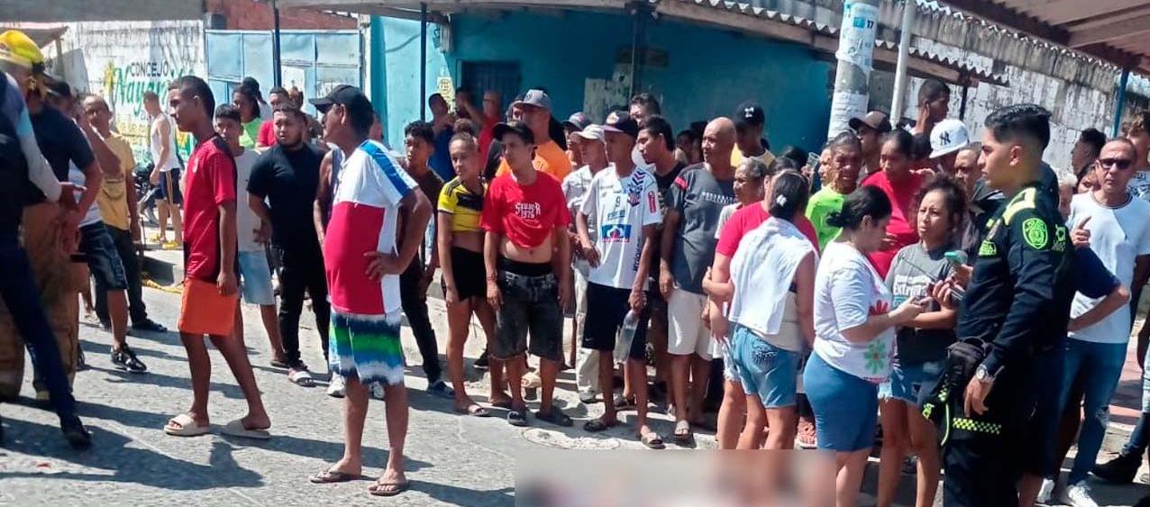 Lugar del asesinato en Malambo