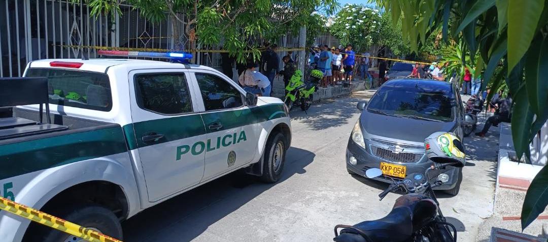 Lugar del asesinato en Villa Olímpica