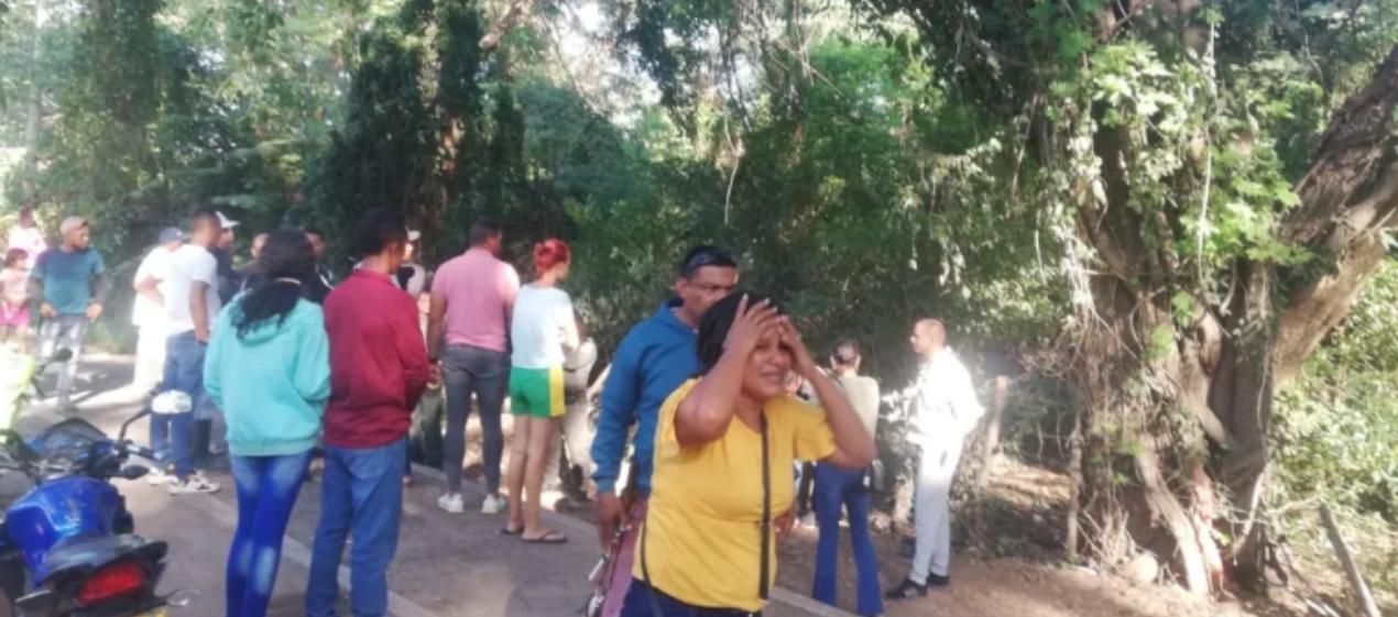 Lugar donde fueron hallados los cuerpos de los niños. 