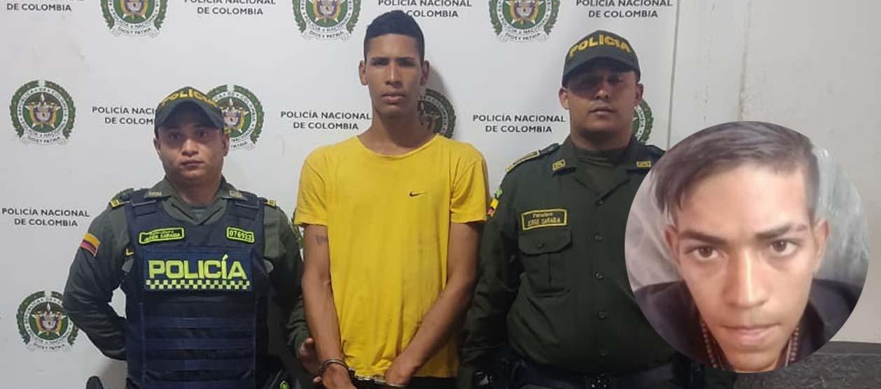 Luis Eduardo Sáez Reyes, capturado; y la víctima Jean Paul Villalobos.