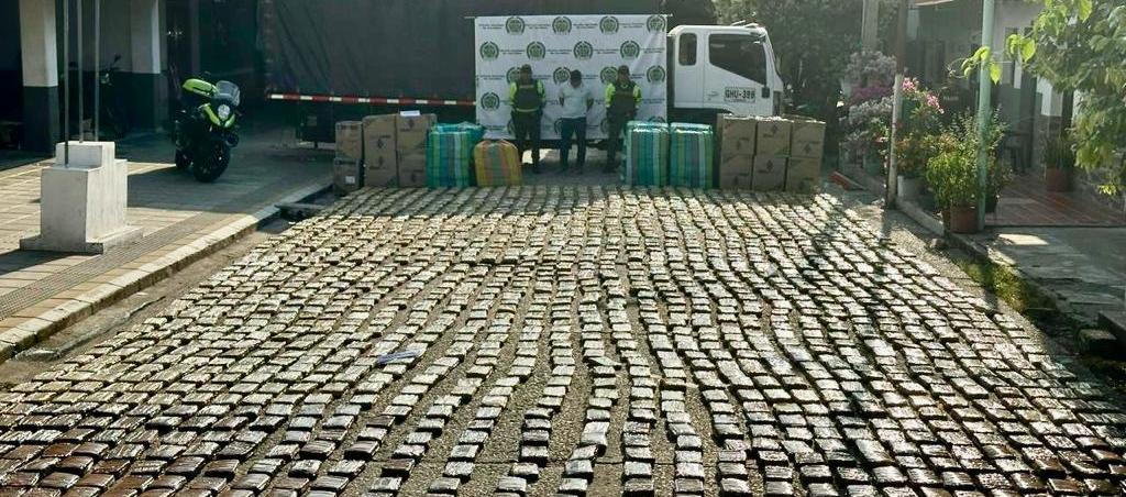 Marihuana incautada por la Policía. 