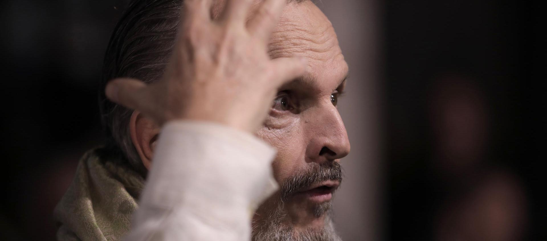 Miguel Bosé, cantante y compositor español.