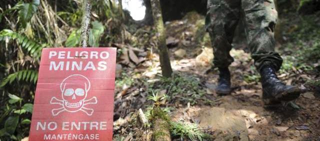 Zona de minas antipersonas. 