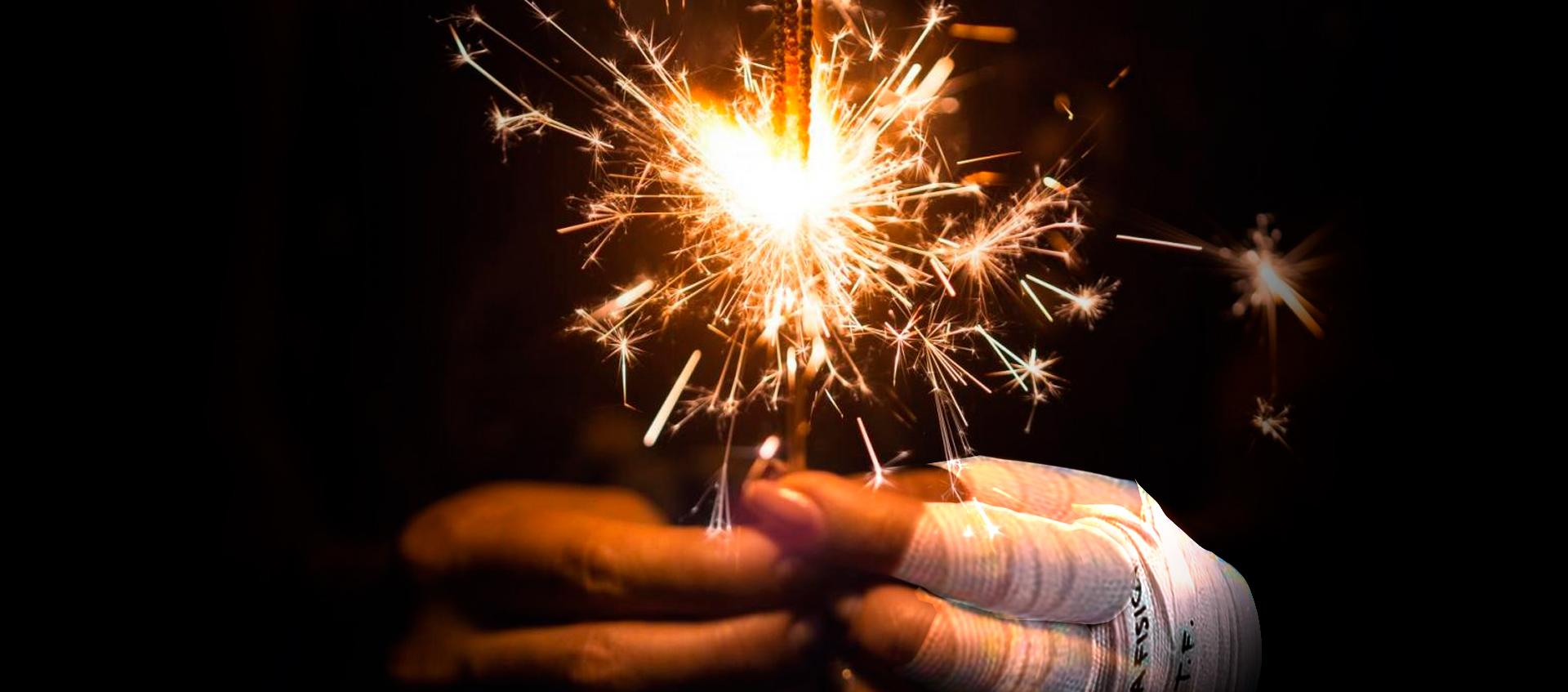 Quemado con pólvora. 