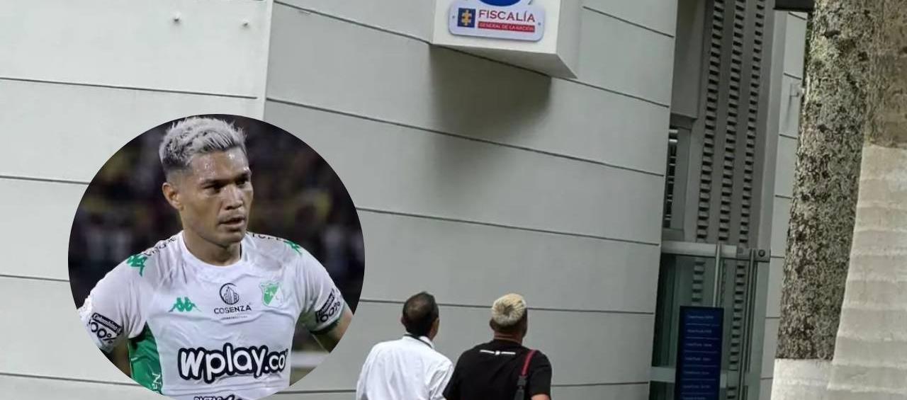 Teófilo llegando a la Fiscalía en Ibagué para conciliar. 