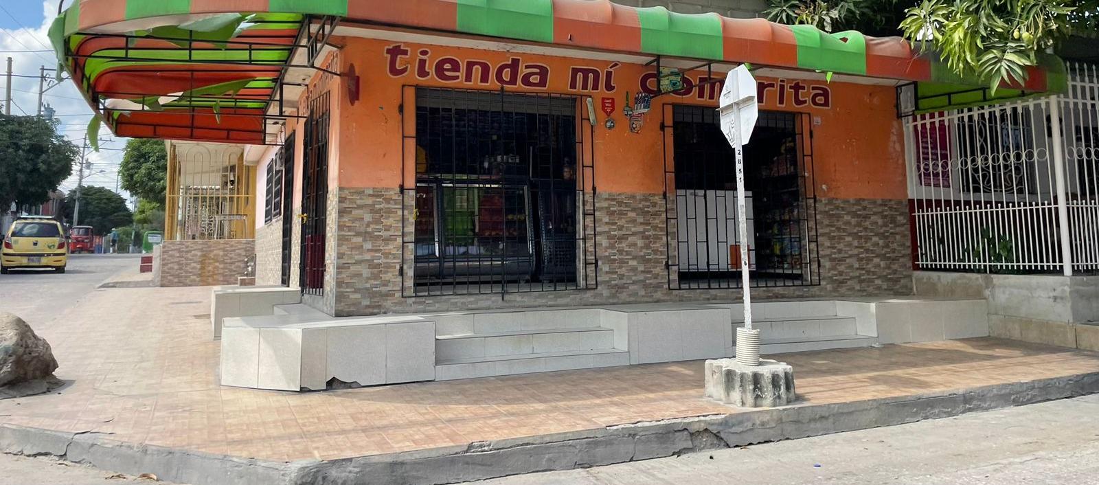‘Tienda mi Comprita’ donde se registró el ataque.