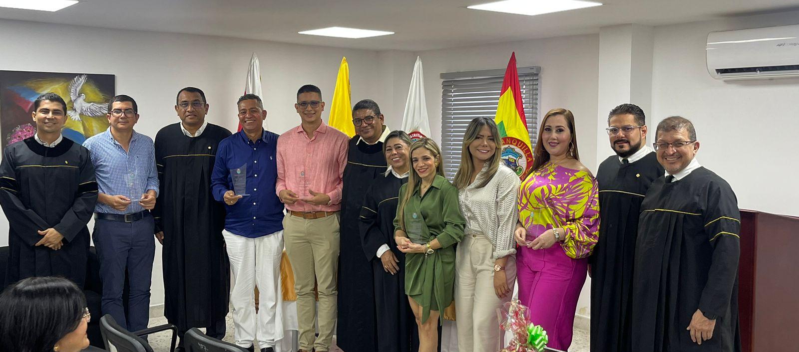 Exaltación de servidores públicos en el Tribunal Superior de Barranquilla. 