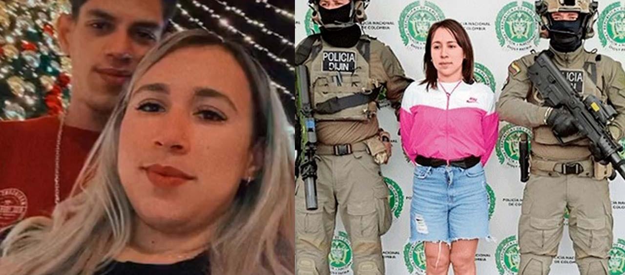 Wanda del Carmen Bermudez era pareja de 'Maldito Cris', dado de baja en Perú. En la otra imagen, su captura