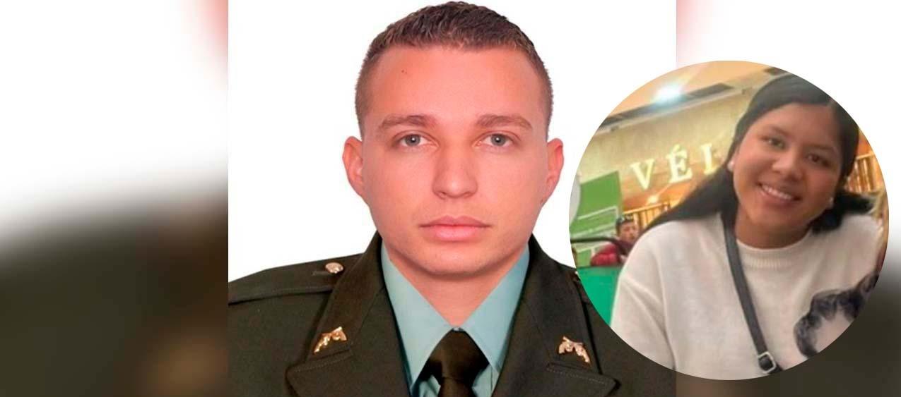 Carlos Eduardo Celine Padilla, capturado, y la víctima, Paula Andrea Celis Guzmán