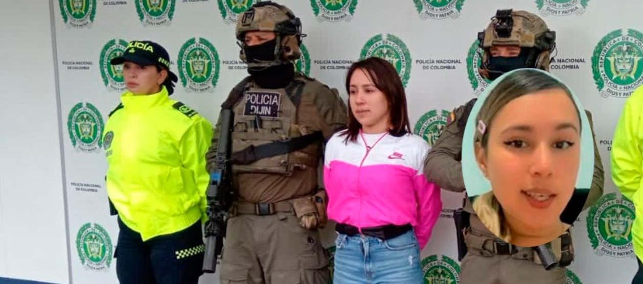 Wanda del Valle Ramírez Vieira tras ser capturada por la Policía de Colombia y el FBI