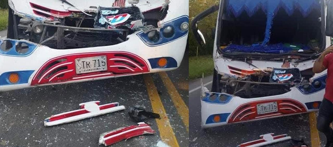 La buseta accidentada