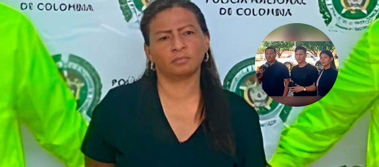 Luz Enith Orozco, exempleada de Silvestre Dangond. En el recuadro, sus tres hijos