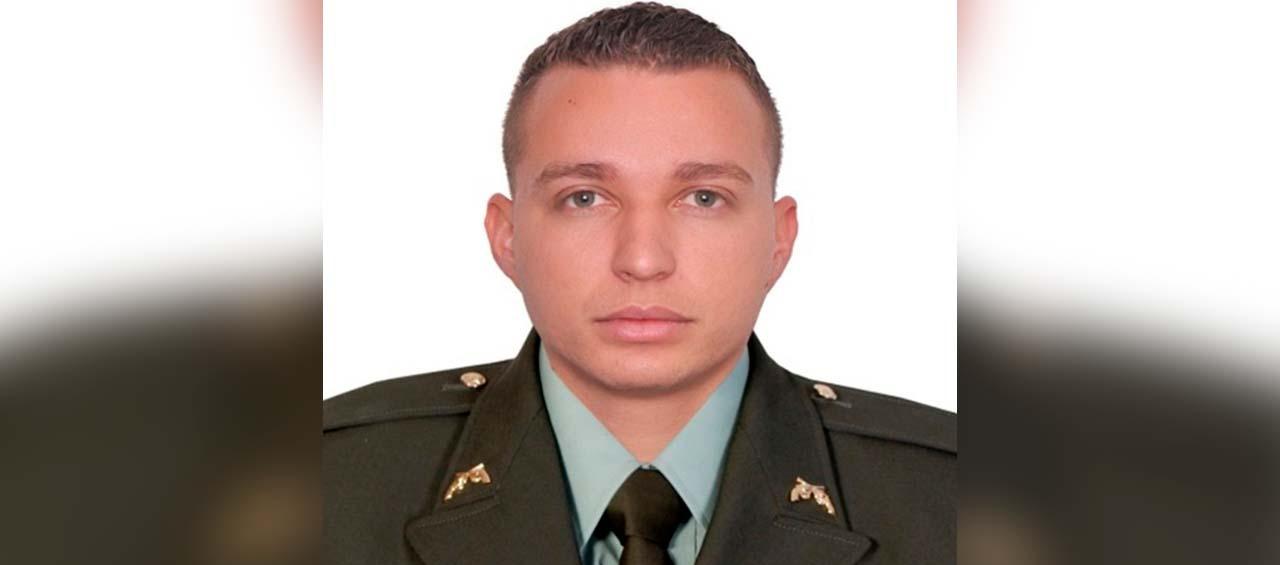 Carlos Eduardo Celine Padilla, patrullero de la Policía.