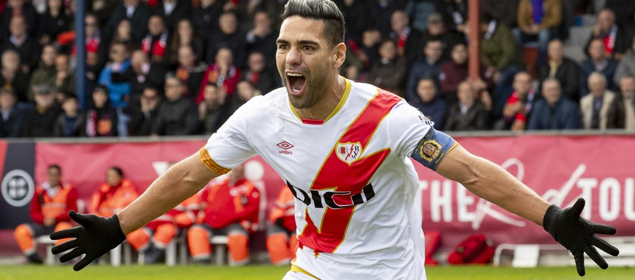 Falcao García, delantero del Rayo Vallecano. 