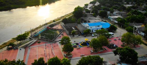 Panorámica de Santa Lucía, sur del Atlántico