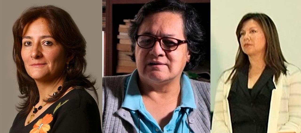 Integrantes de la terna para escoger Fiscal General de la Nación, Luz Adriana Camargo Garzón, Ángela María Buitrago Ruiz y Amelia Pérez Parra.