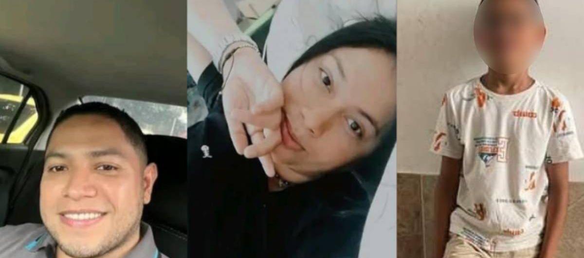 Geovanny Castro, Melissa Celis Aguilar e Isaac Castro, fallecidos