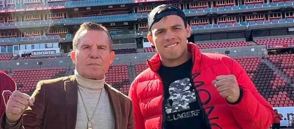 Julio César Chávez y su hijo Julio Jr.