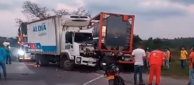 Accidente en vía que conecta al municipio de Zambrano con El Carmen de Bolívar.