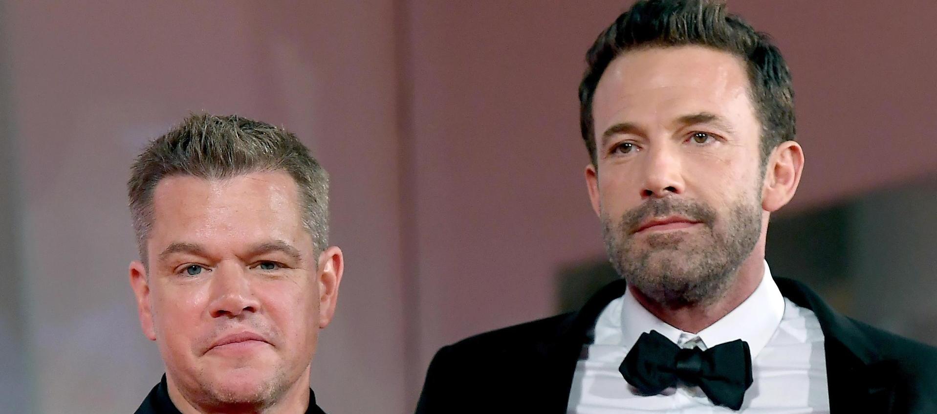 Los actores Matt Damon (I) y Ben Affleck. 