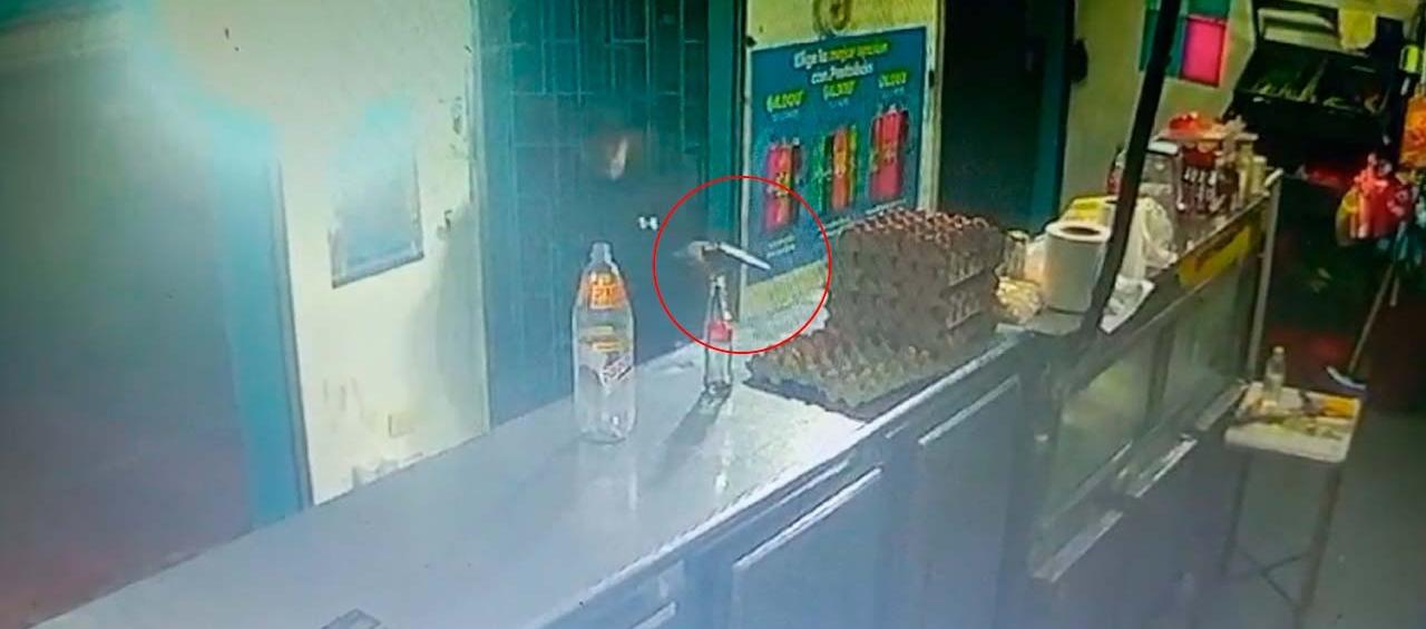 Imagen del atentado a bala.