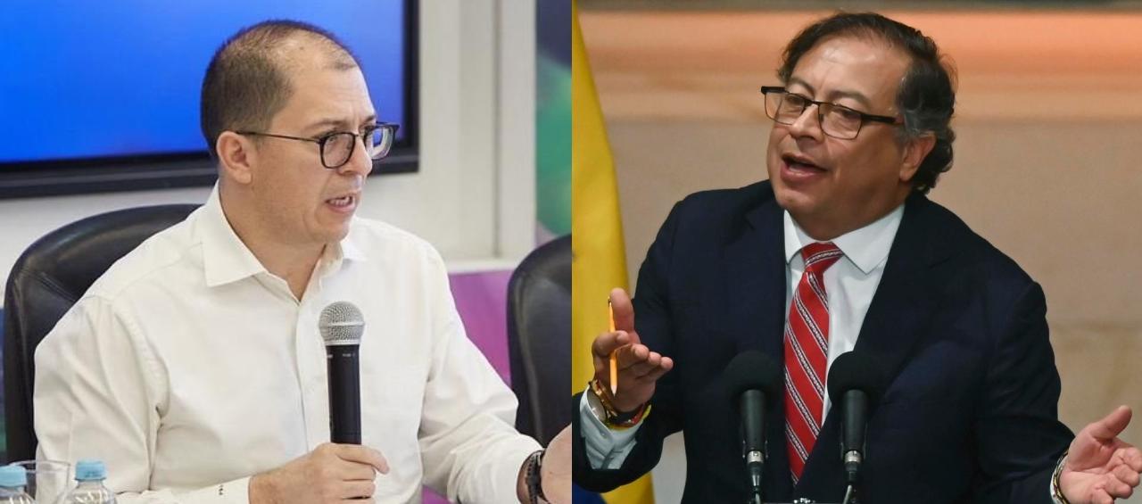 Fiscal Francisco Barbosa y Gustavo Petro.