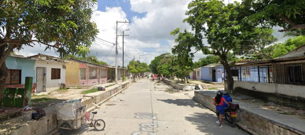 Carrera 20 con calle 6, barrio La Luz, donde ocurrió el crimen. 