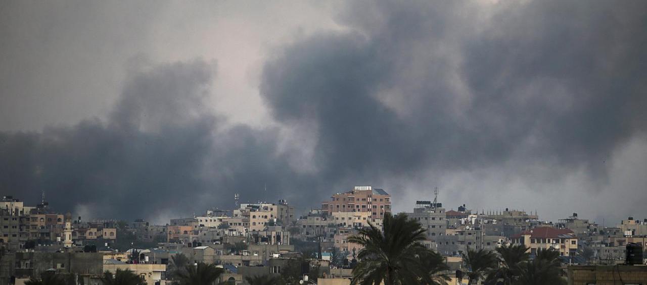 Imagen de los bombardeos israelís.