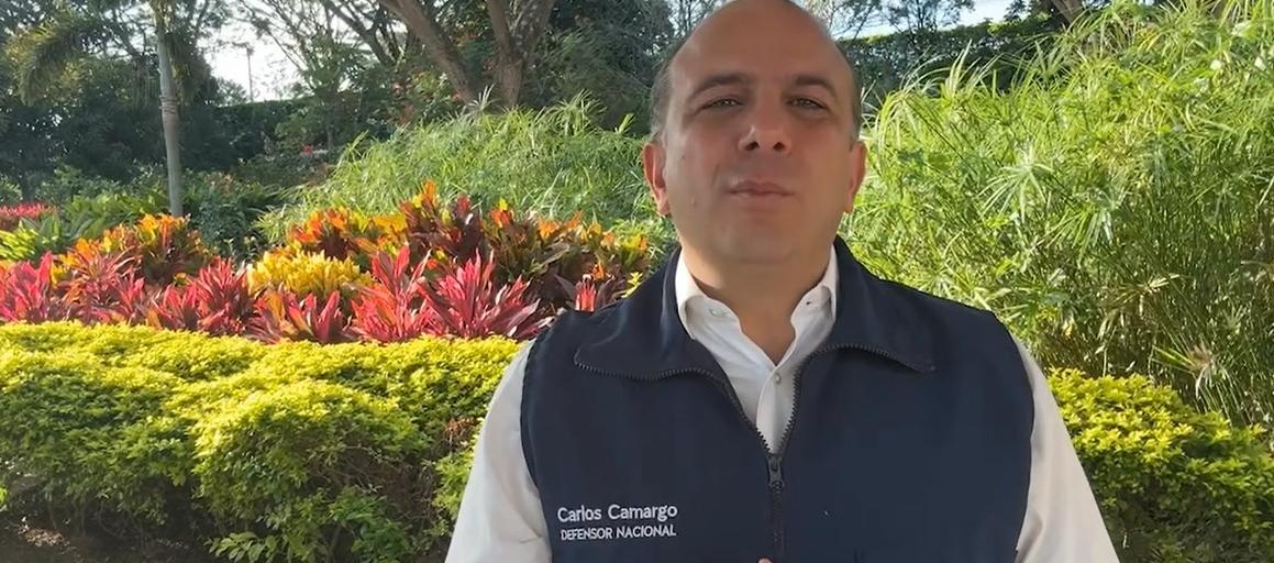 El Defensor del Pueblo, Carlos Camargo.