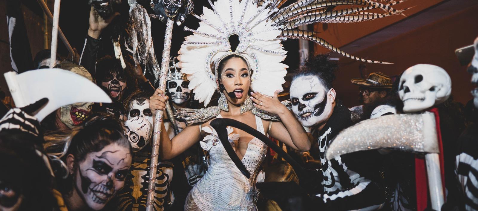 Durante la coronación y el bando, también hubo lugar para el Ceremonial de la Muerte.
