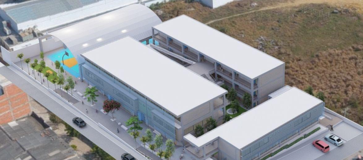 El render de la Institución Educativa Bola Eve.