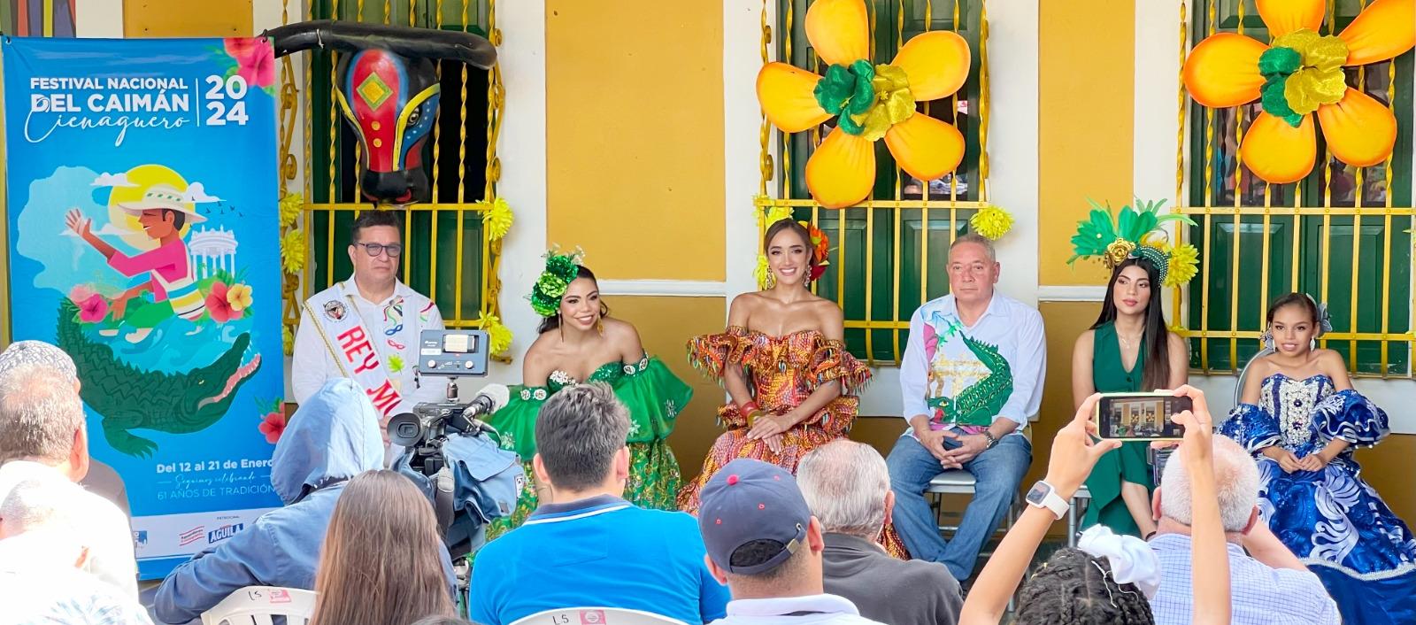 Comitiva del Festival Nacional del Caimán Cienaguero.