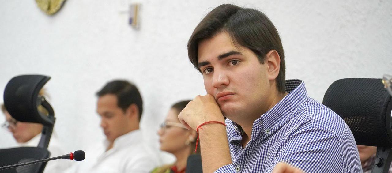 El concejal Juan David Abisambra. 