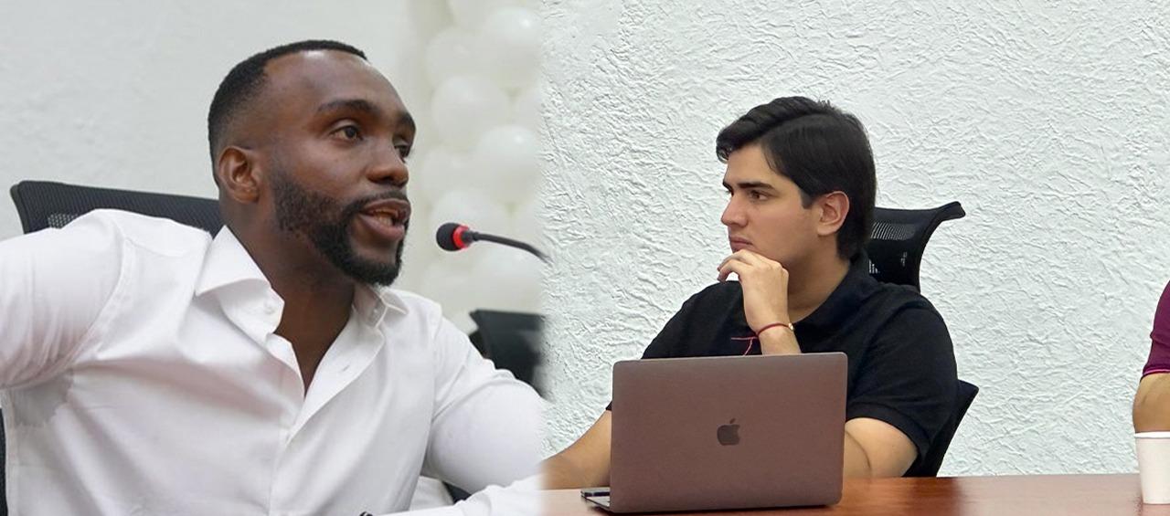 Estefanel Gutiérrez y Juan David Abisambra.