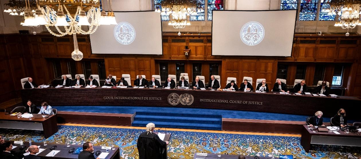 Imagen de la audiencia contra Israel.