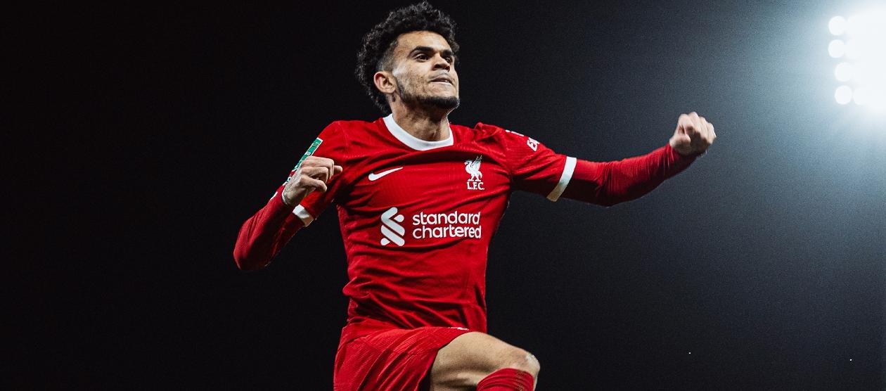 La celebración de Luis Díaz.