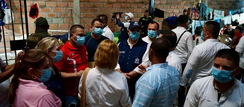 Centro de detención transitoria de Montería, visitada por el Defensor del Pueblo.