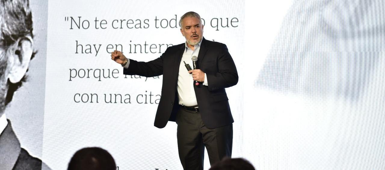 El expresidente Iván Duque.