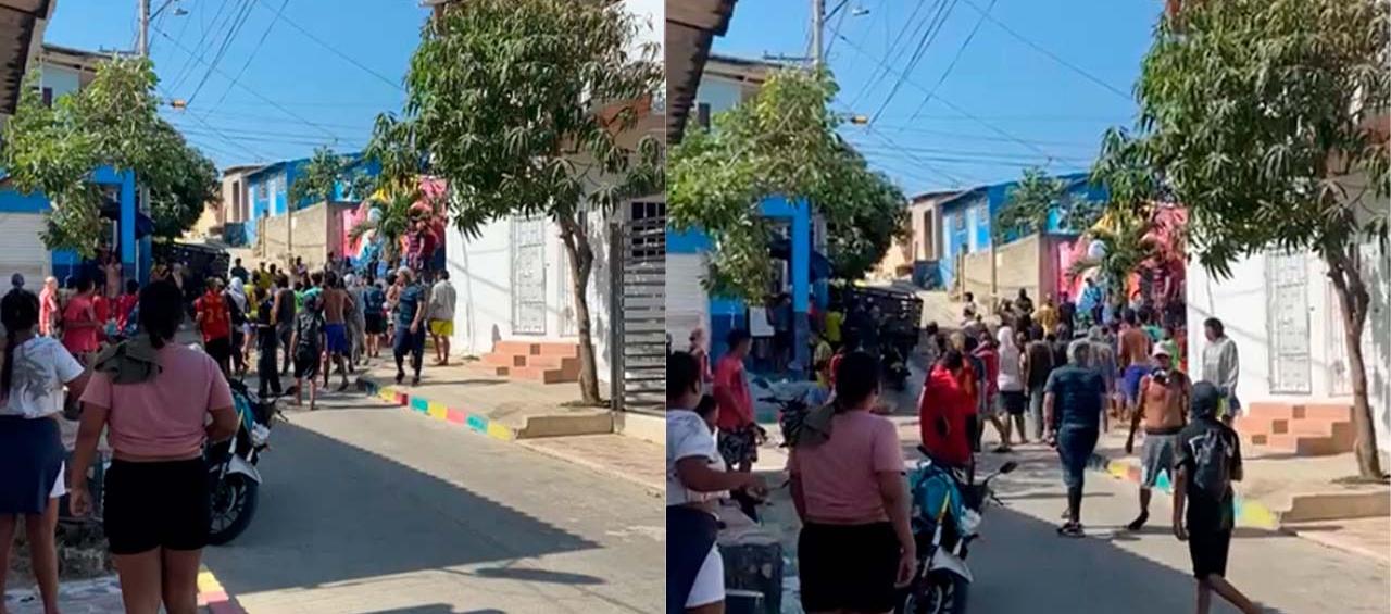 Enfrentamientos de jóvenes. 