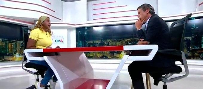María Isabel Urrutia en su entrevista al Noticiero 1 CMI. 