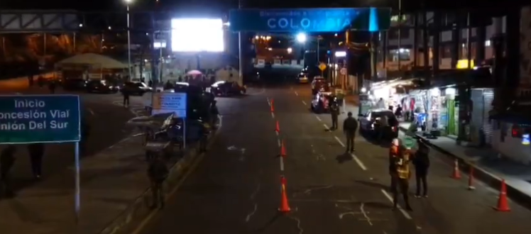 Frontera Colombia con Ecuador.