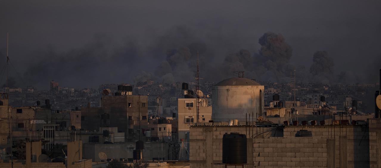 Bombardeos en Gaza.