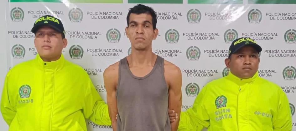 Juan Gabriel Pacheco, capturado.