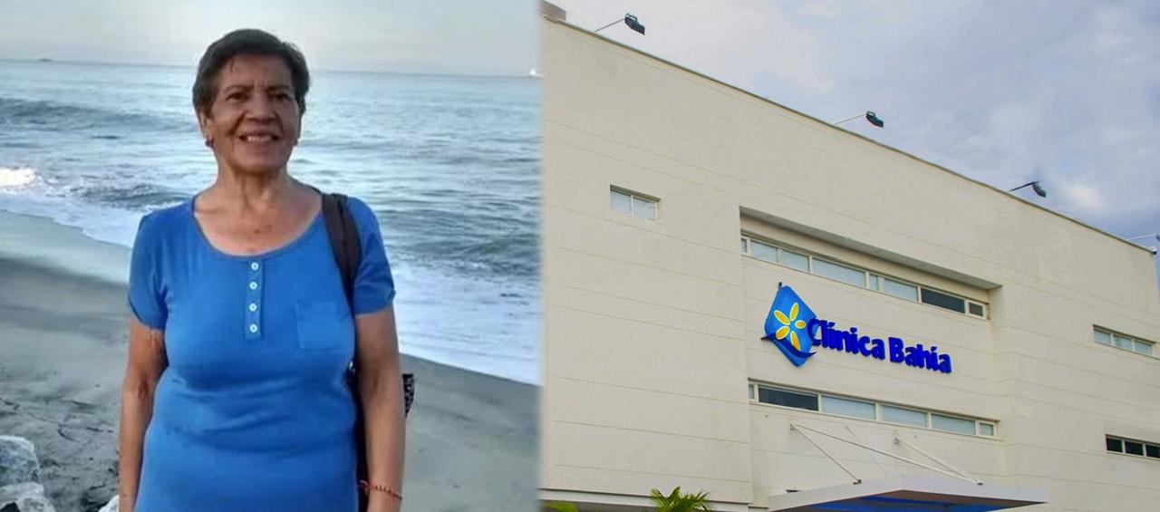 Lucy Pinzón falleció en la Clínica Bahía, de Santa Marta.