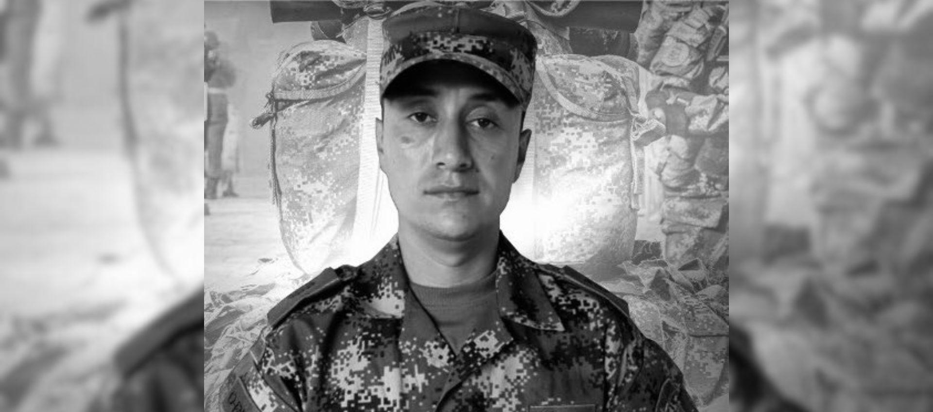 Luis Orlando Caballero, militar fallecido.