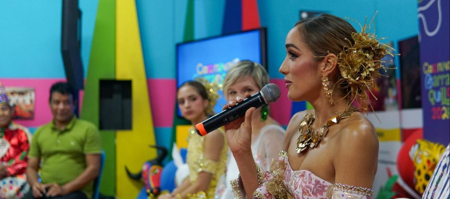 Melissa Cure, reina del Carnaval de Barranquilla.