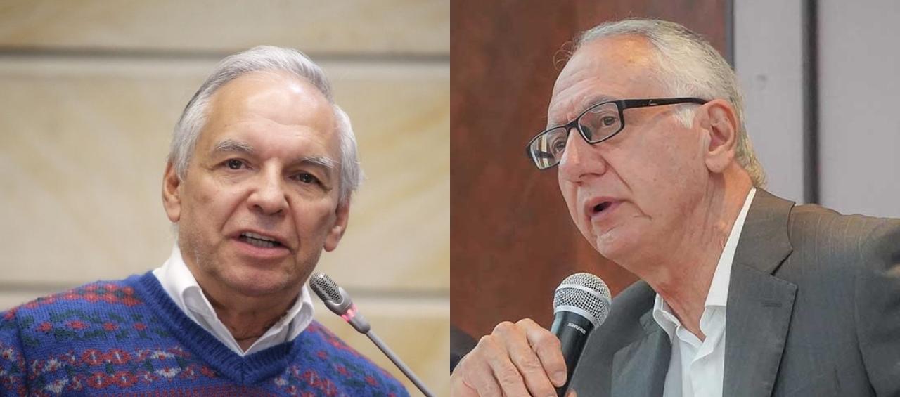 Ricardo Bonilla, ministro de Hacienda, y Guillermo Jaramillo, ministro de Salud.