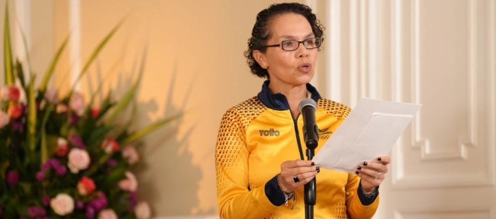 La Ministra del Deporte, Astrid Rodríguez.