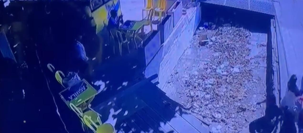 Aspecto del accidente. 