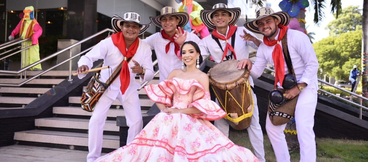 Natalia Carolina Acosta Muriel, Reina del Carnaval de Santo Tomás.